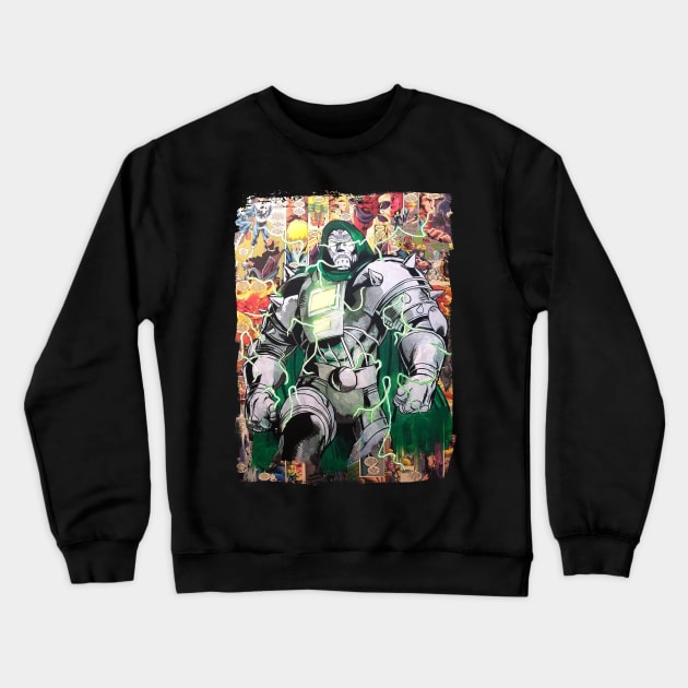 Doom Wars Crewneck Sweatshirt by kylewillis